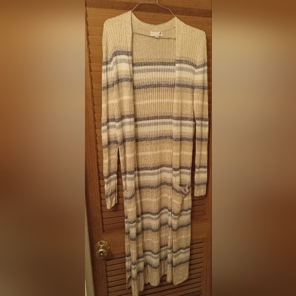 Super Soft Open Front Ribbed Duster - Picture 2 of 6